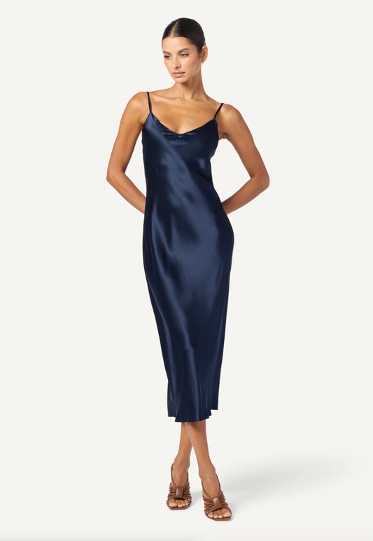 Sablyn, Taylor Midi Dress, Navy