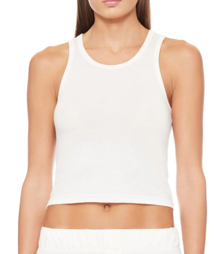 Éterne Fitted Tank, Ivory