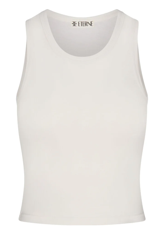 Éterne Fitted Tank, Ivory