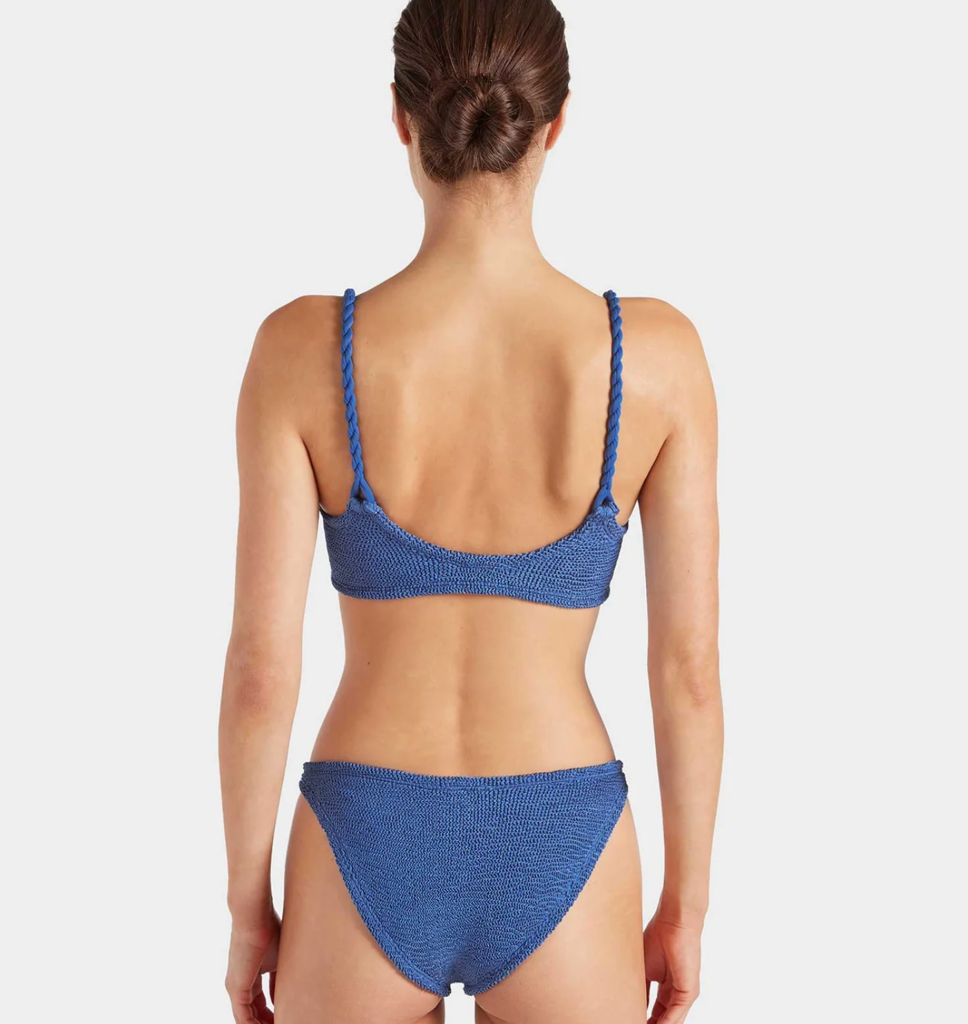 Hunza G Phoebe Bikini, Metallic Denim