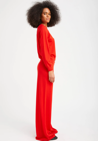 SPRWMN Red Cashmere Raglan Sweater