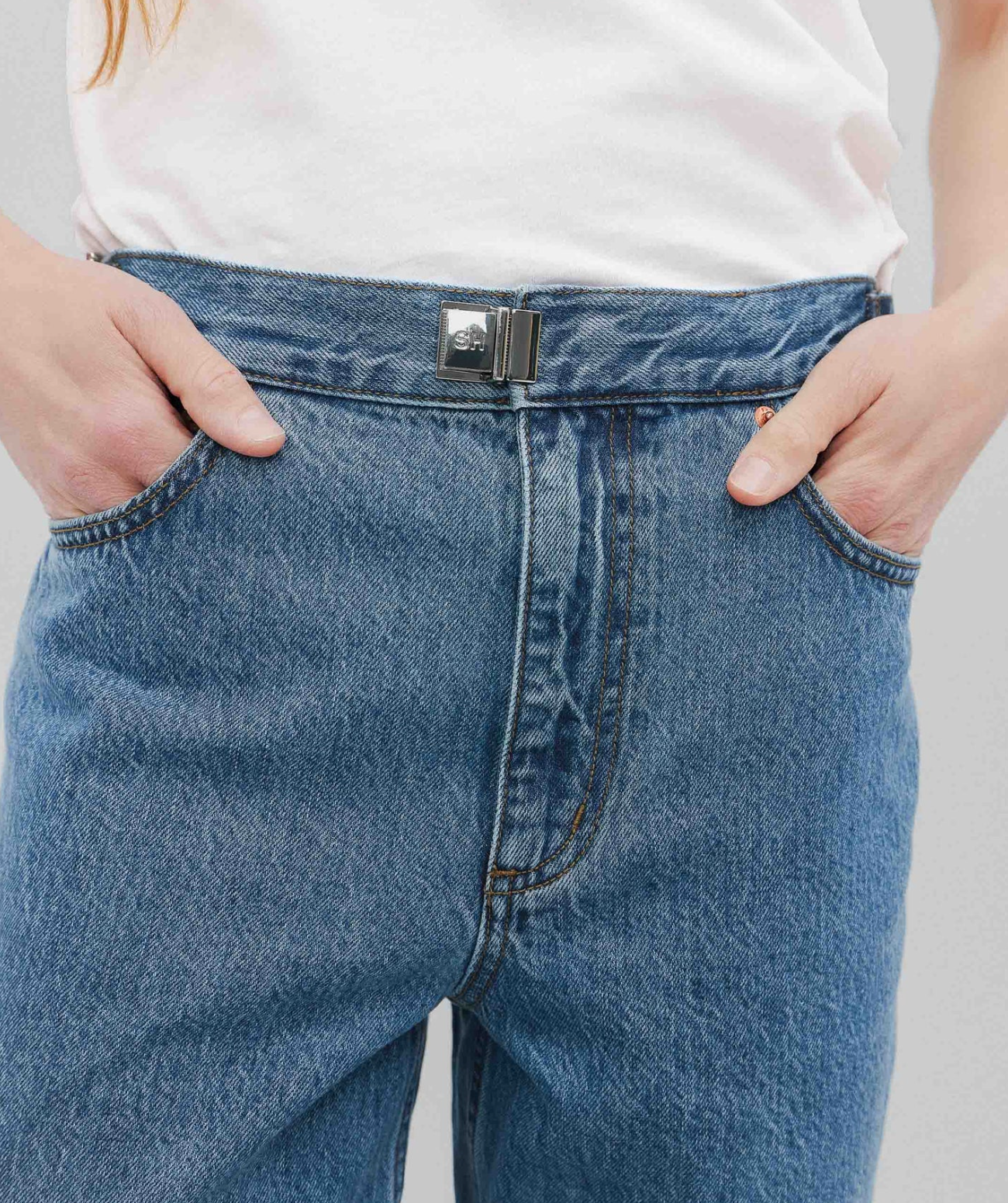 Still Here Buckle Jean, Classic Blue