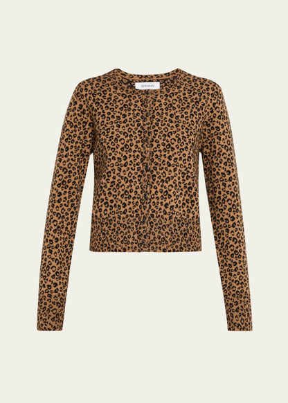 Leopard Cashmere Baby Cardigan