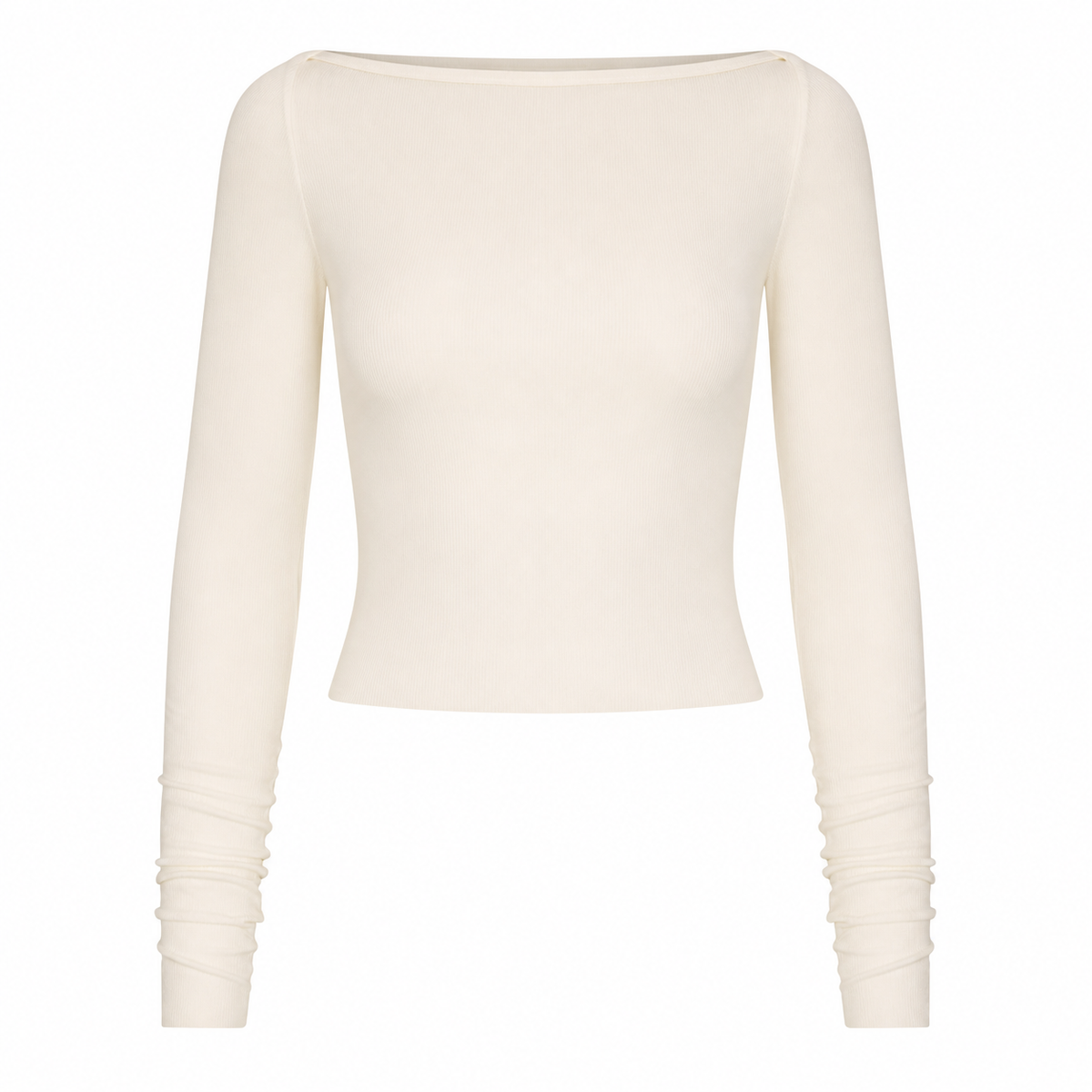 Long Sleeve Boatneck Top