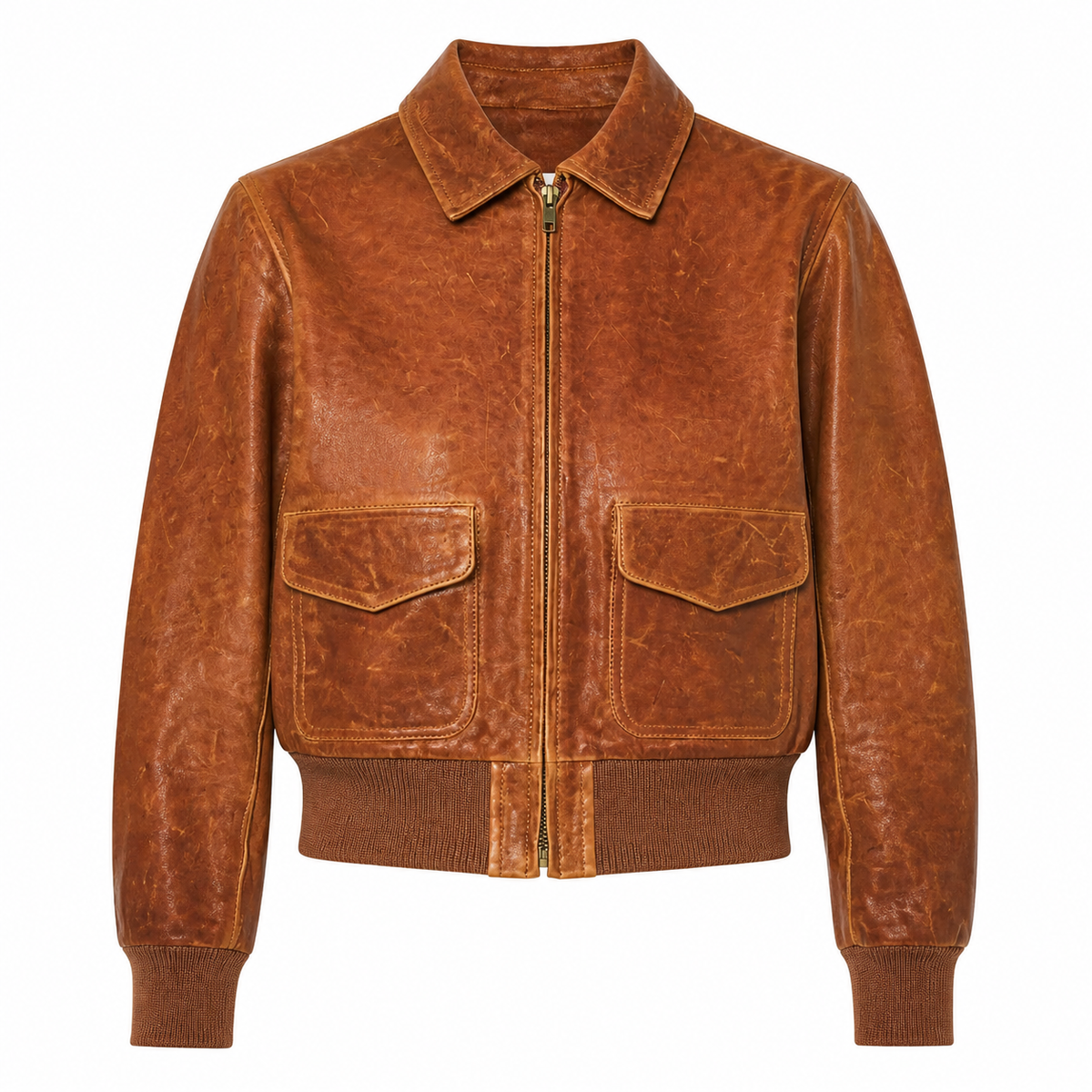 Quinn Leather Bomber Jacket