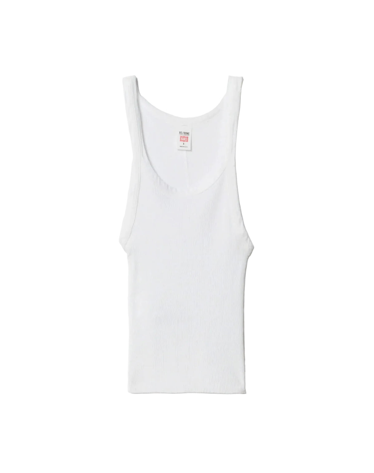 White tank top on a white background