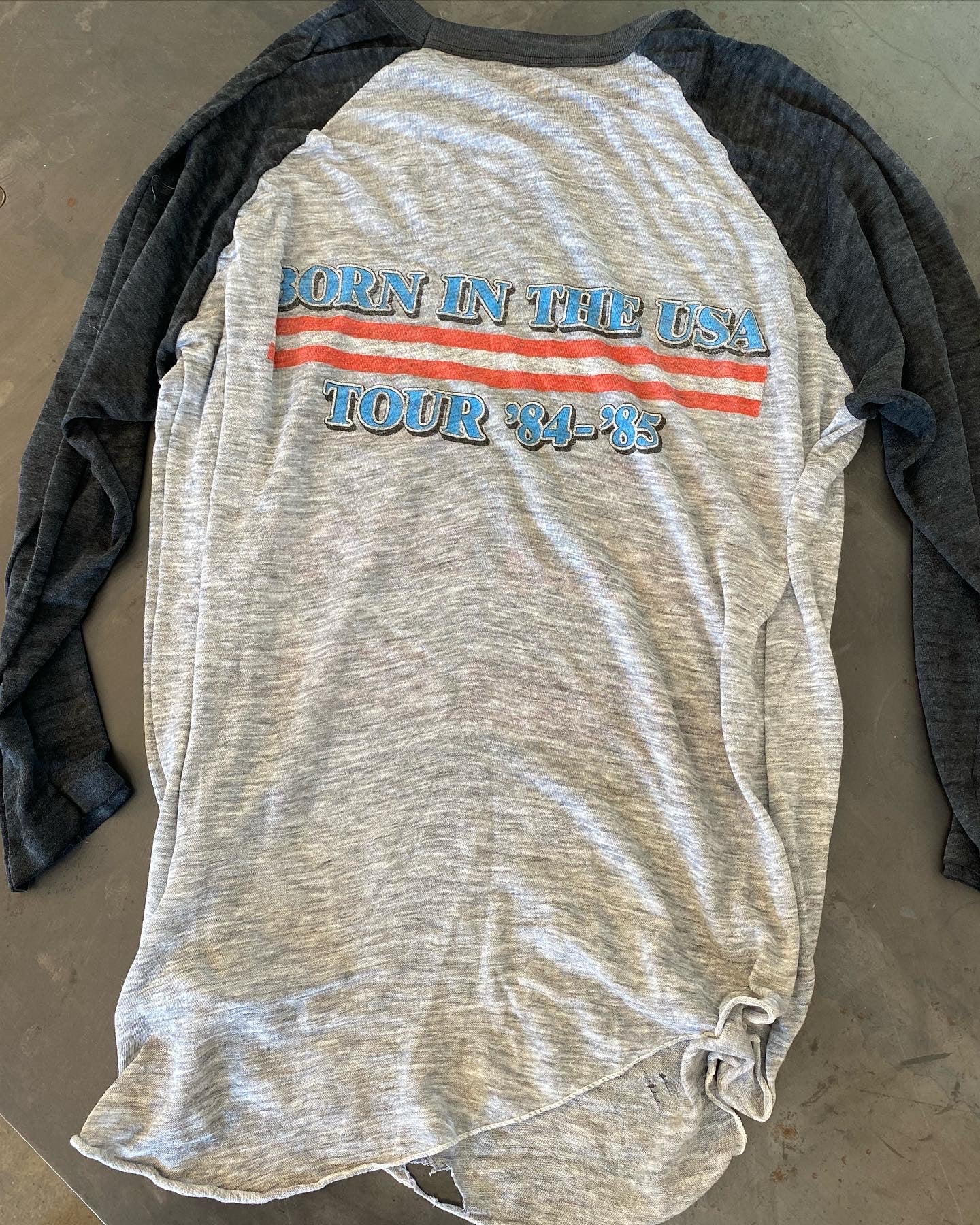 Vintage 1984-1985 Bruce Springsteen Raglan Sleeve Tee